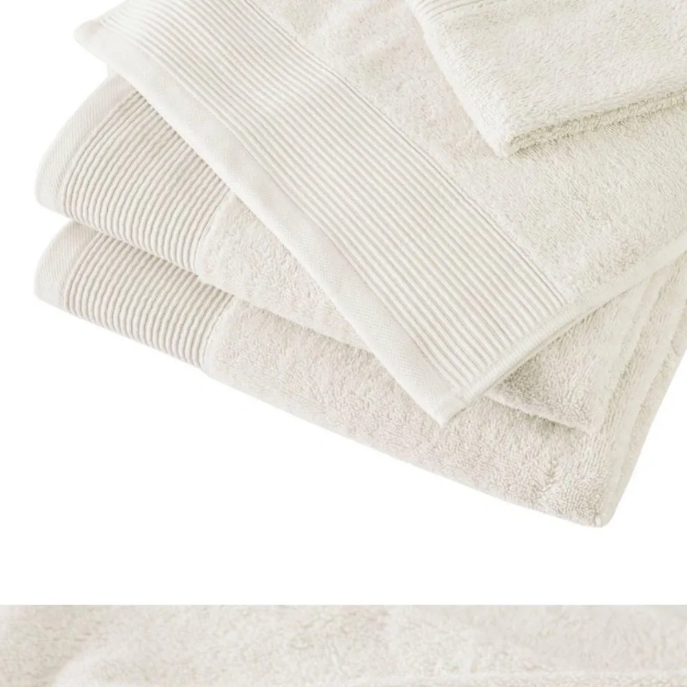 NWT Beautyrest Luxury Cream Ivory 6 pc Bath Towel Set.